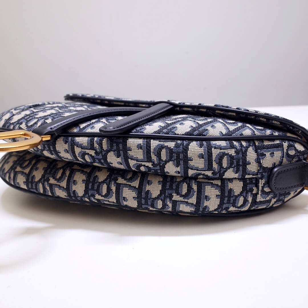 do saddle bag 25 5cm embroidery 6815 blue gold