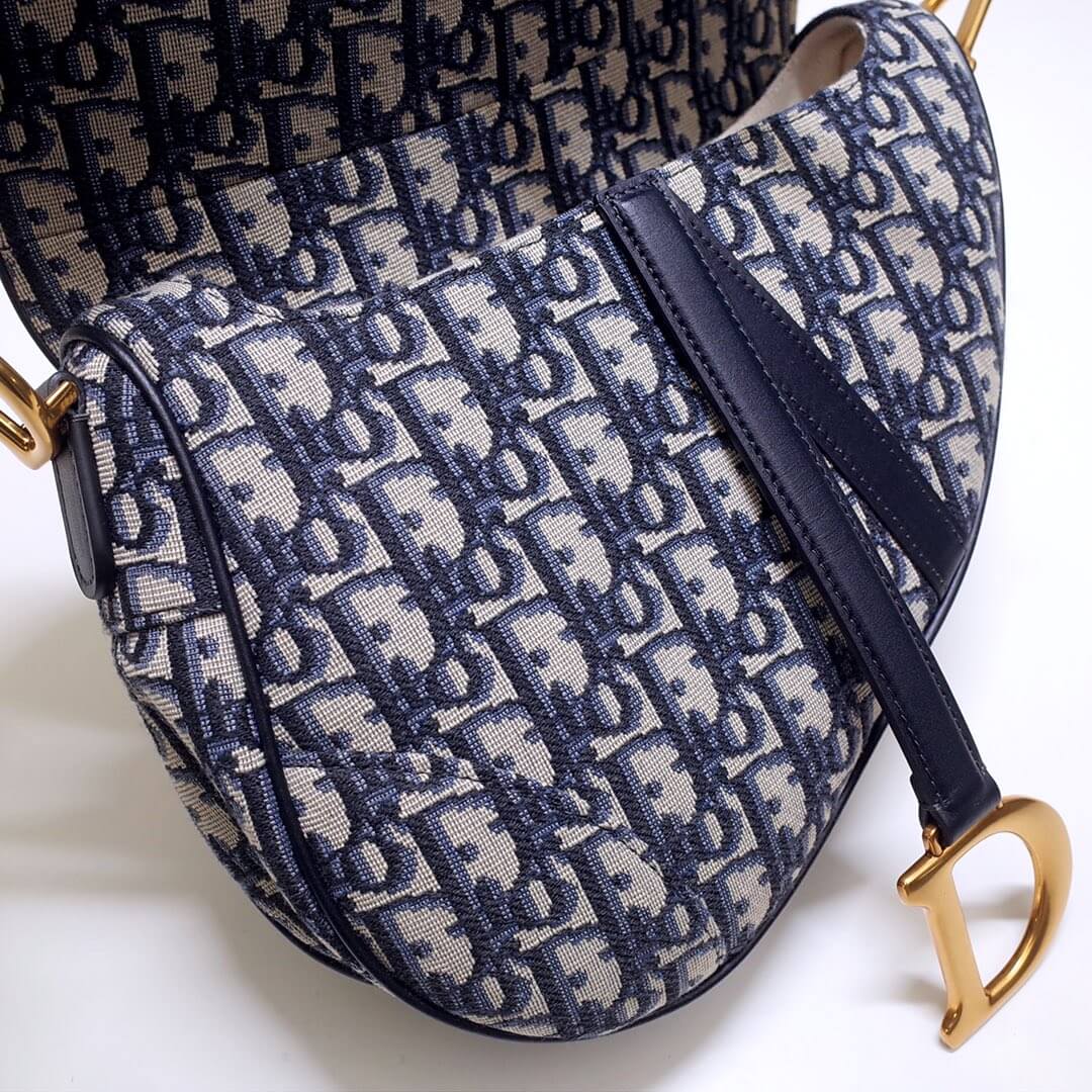 do saddle bag 25 5cm embroidery 6815 blue gold