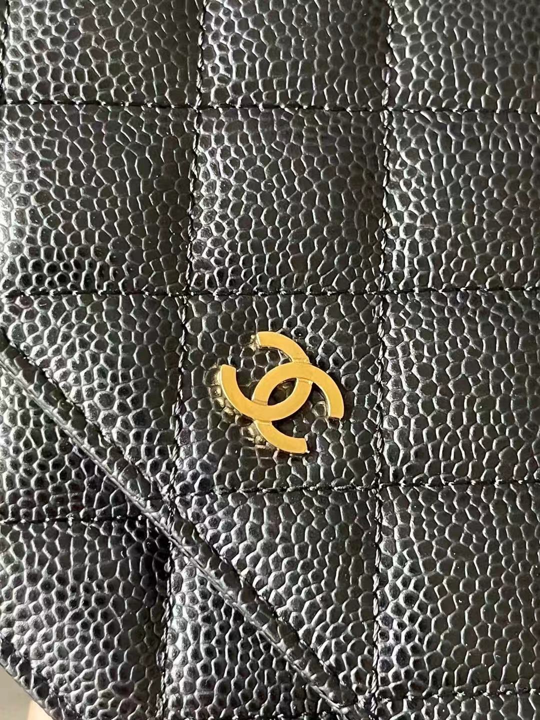 Chanel caviar clossbody bags  black CF WOC 0250