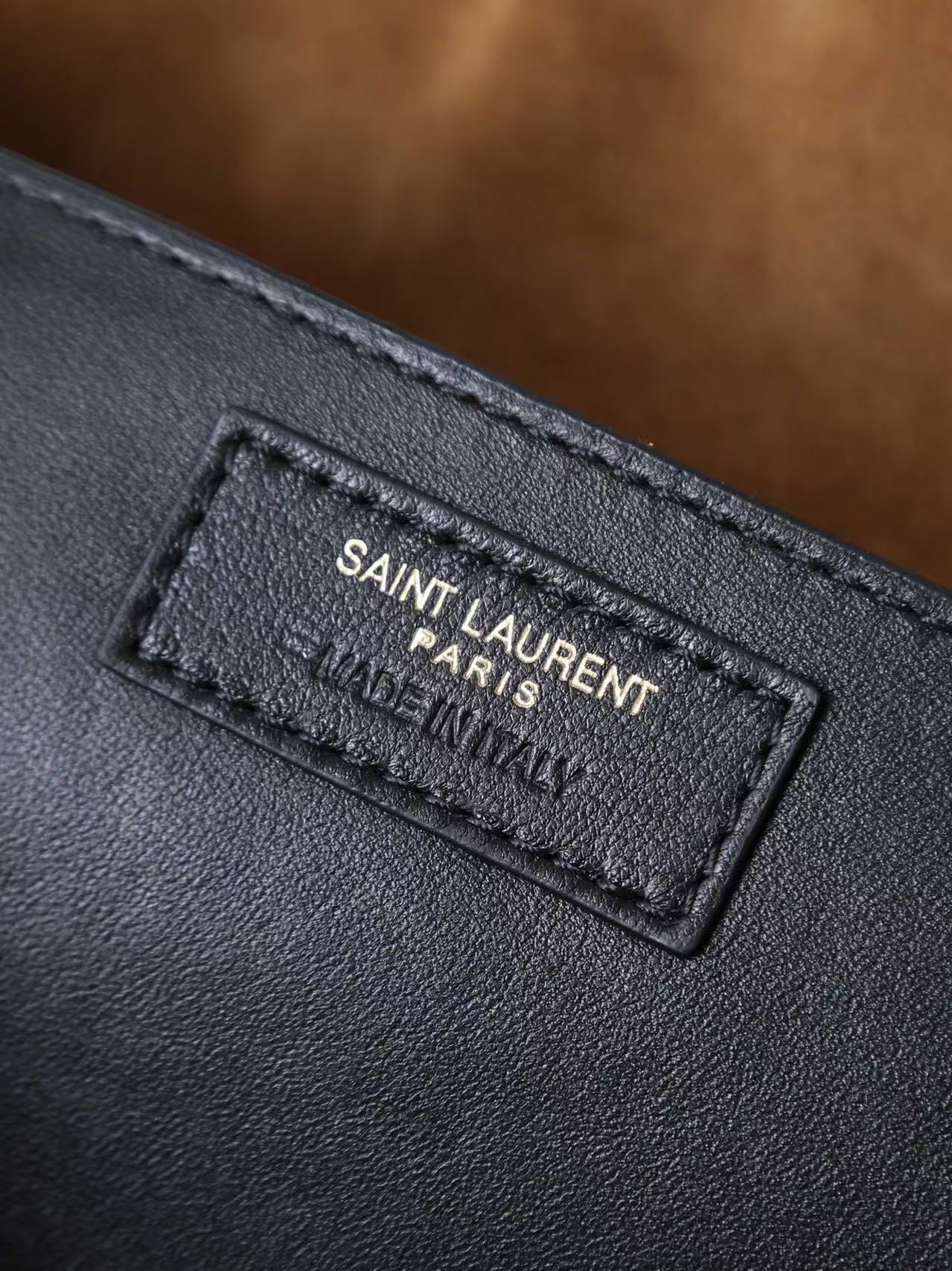 YSL Solferino suede underarm bag KT12193 Brown