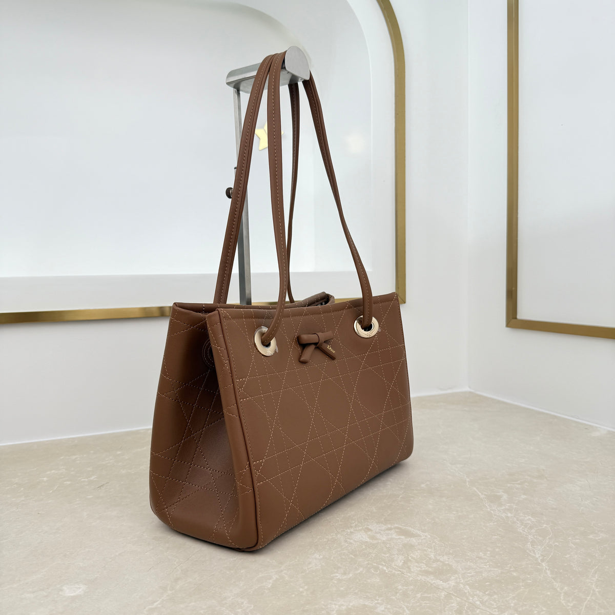 Dior Small Promenade Shopping Bag Caramel M1410