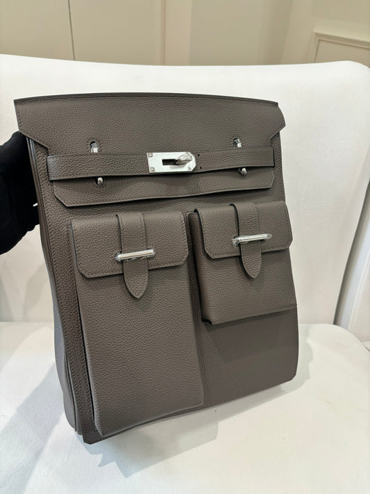 Hermes Hac a Dos Backpack 29cm Grey - View 1