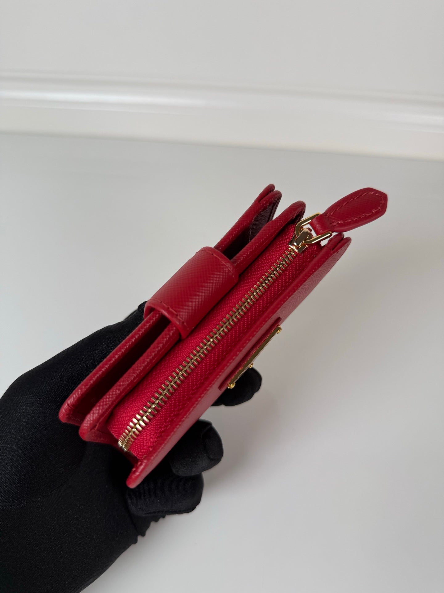 Prada Short Wallet Red 1ML018 - View 2