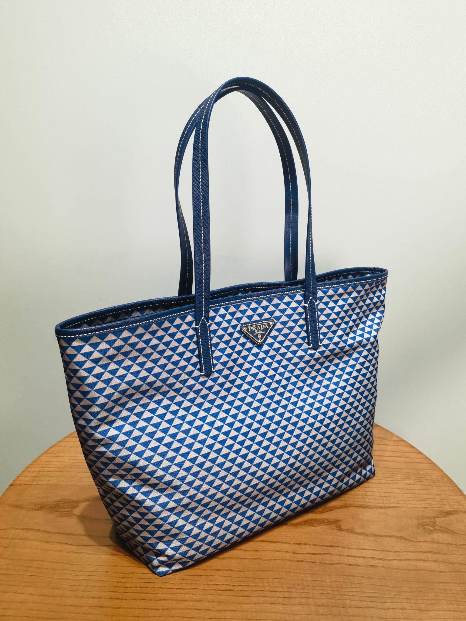 Prada 1BD552 Tote 1BD552 Blue - View 9
