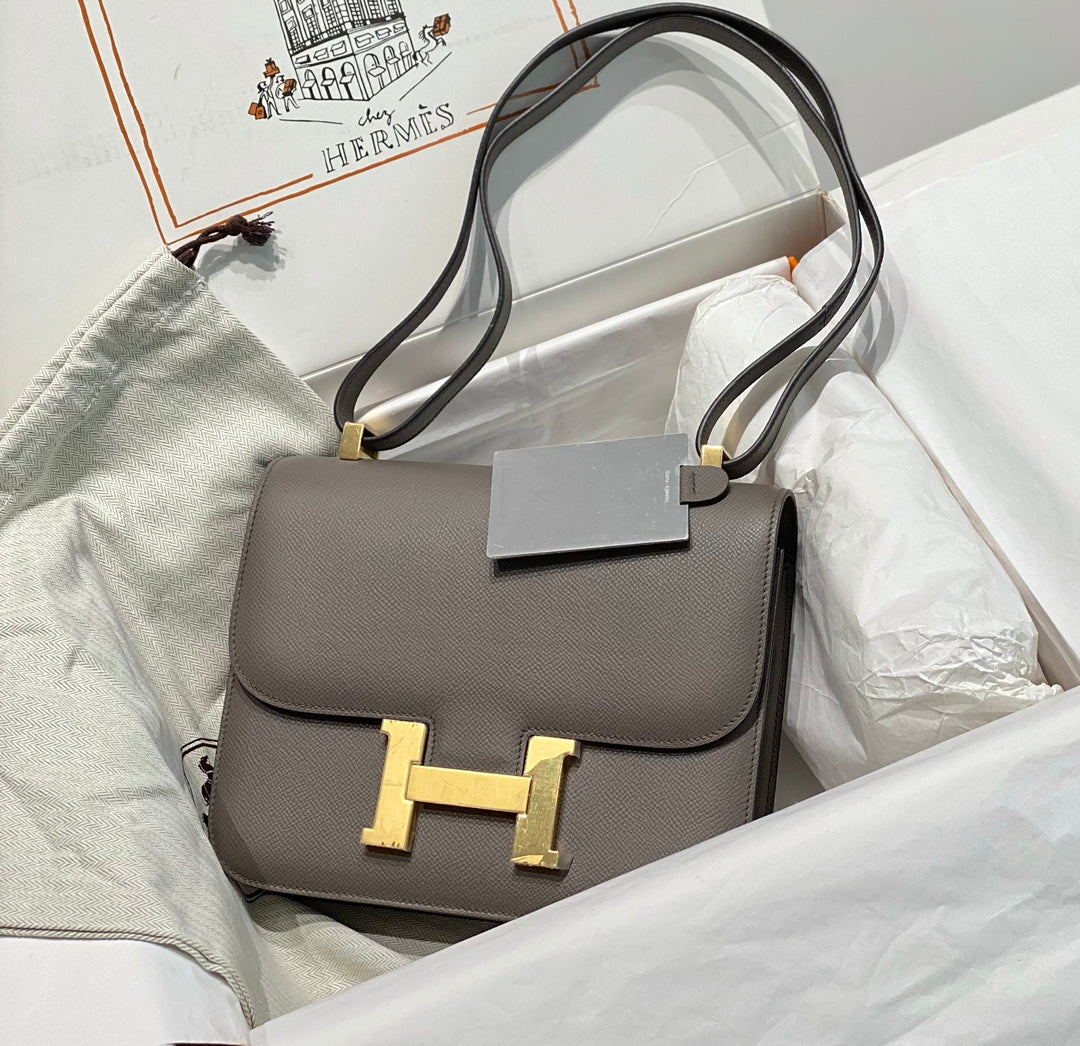 Hermès Constance 23 Pewter Grey Gold 26050923