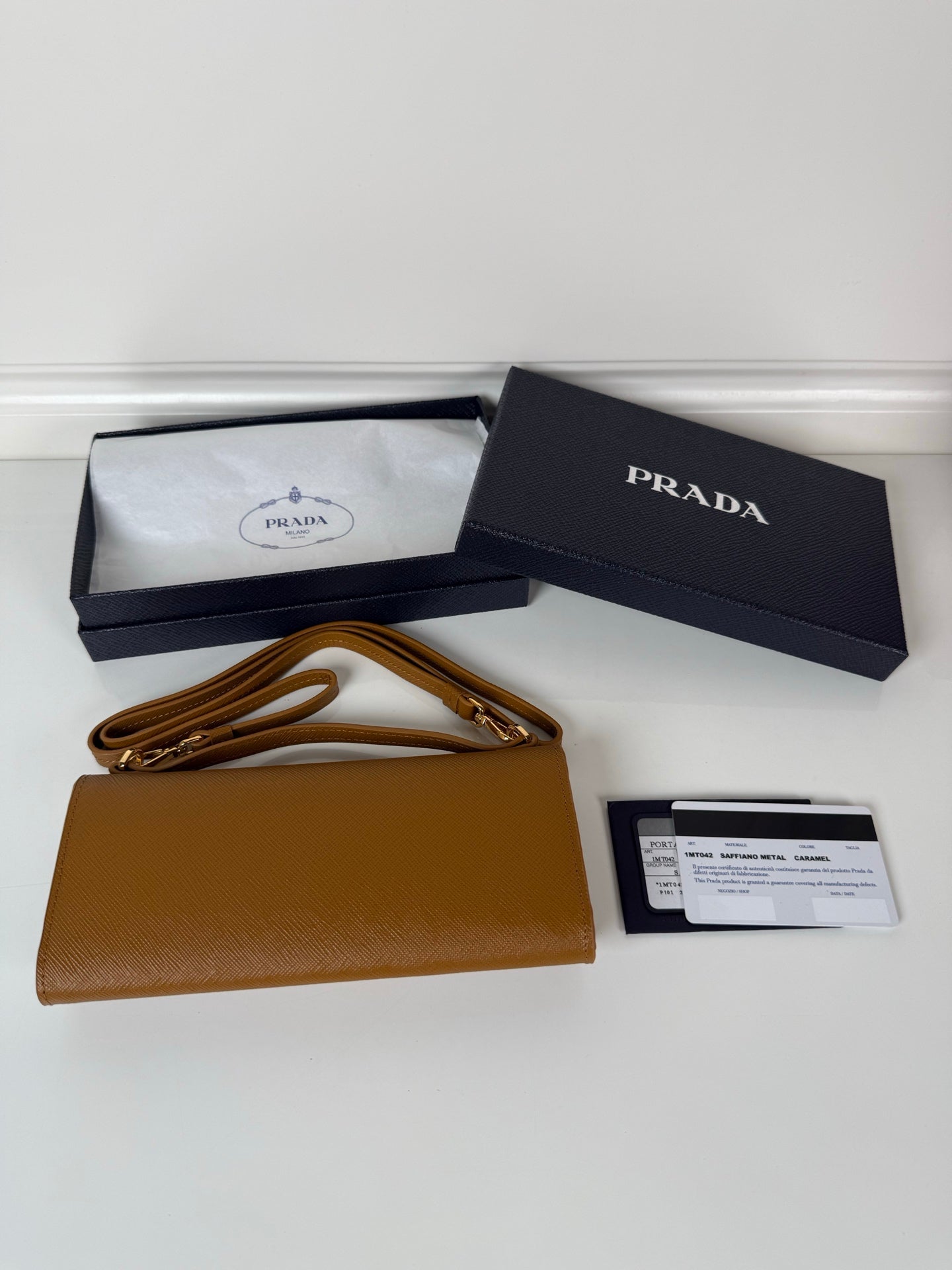 Prada 1MT042 Wallet Brown - View 9