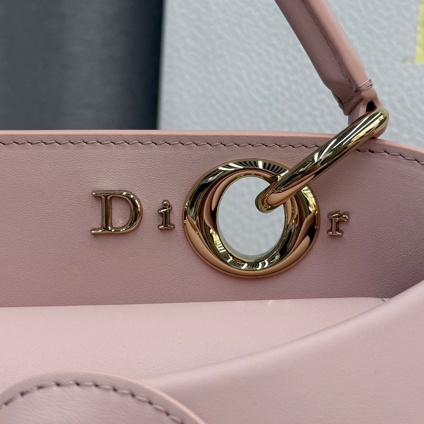 Dior Bow Tote Pink Gold Hardware DO0737 - Image 4