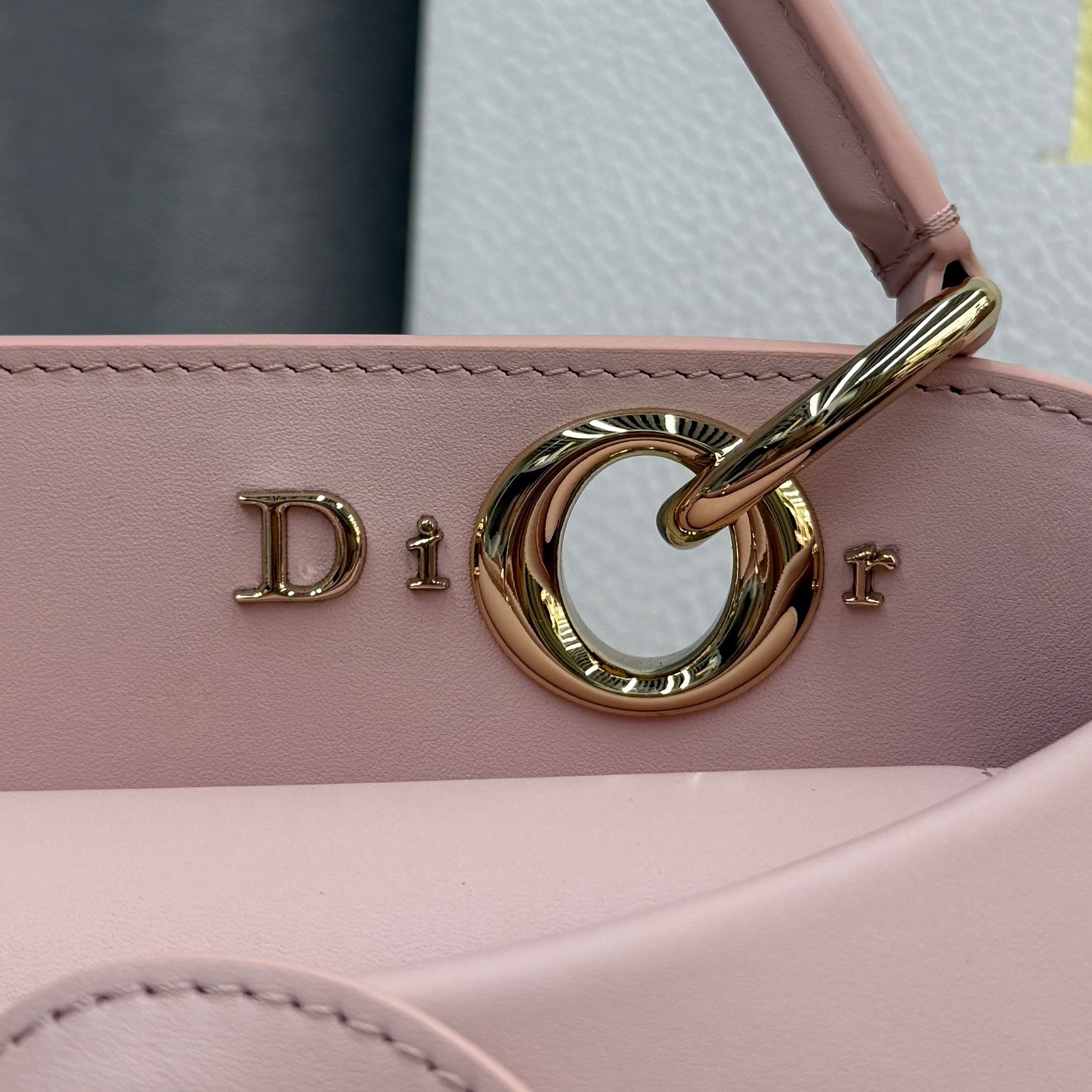 Dior Bow Tote Pink Gold Hardware DO0737 - Image 4