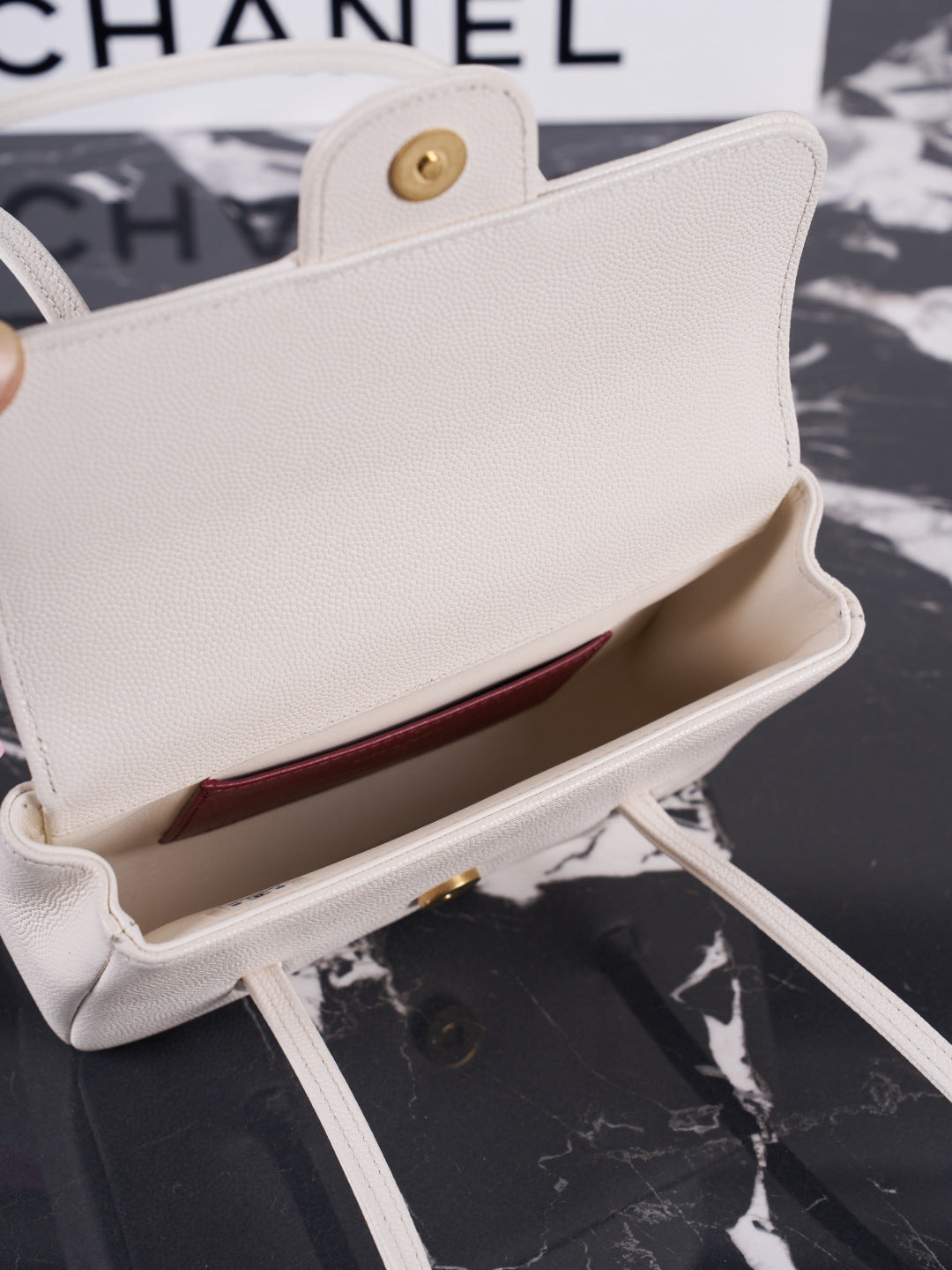 Chanel 26P Mini Preppy Coco Bag White AP5068 - View 6
