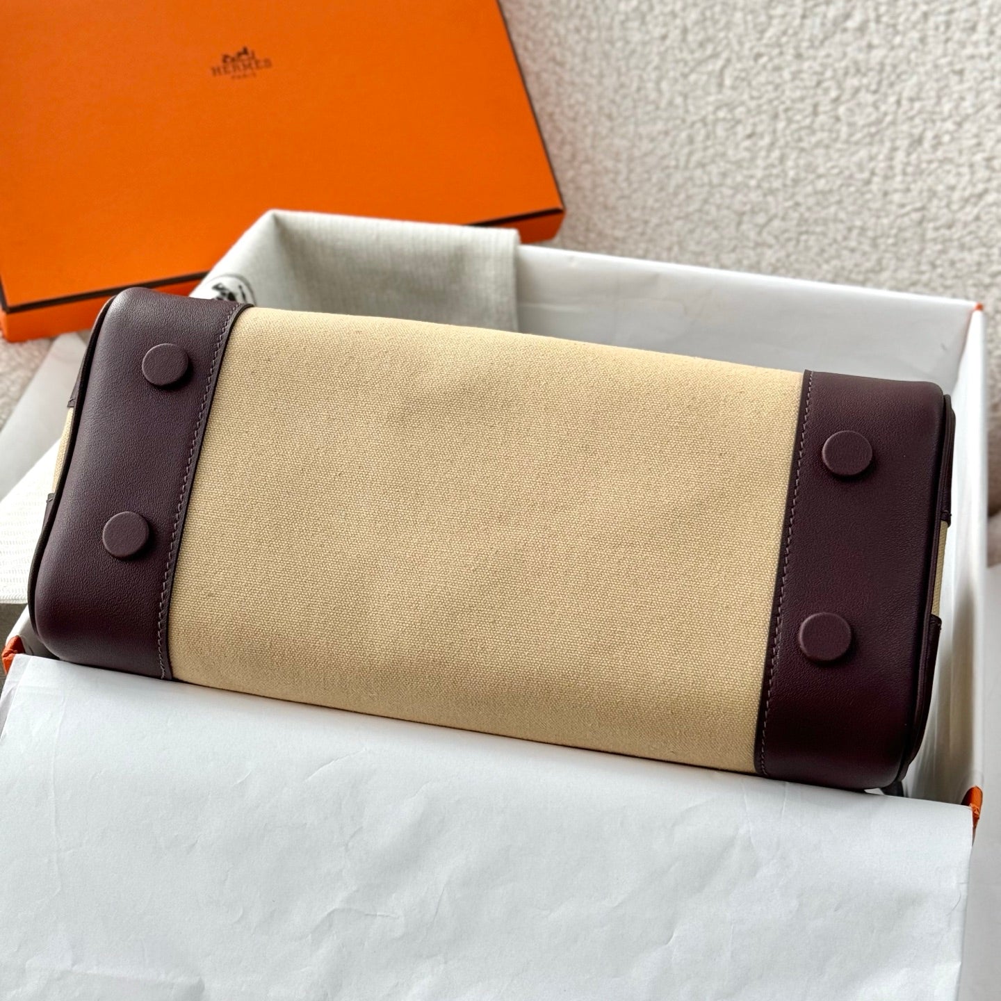 Hermes Kelly 28 Cargo Swift Trench Beige Silver Hardware hm2607303-2