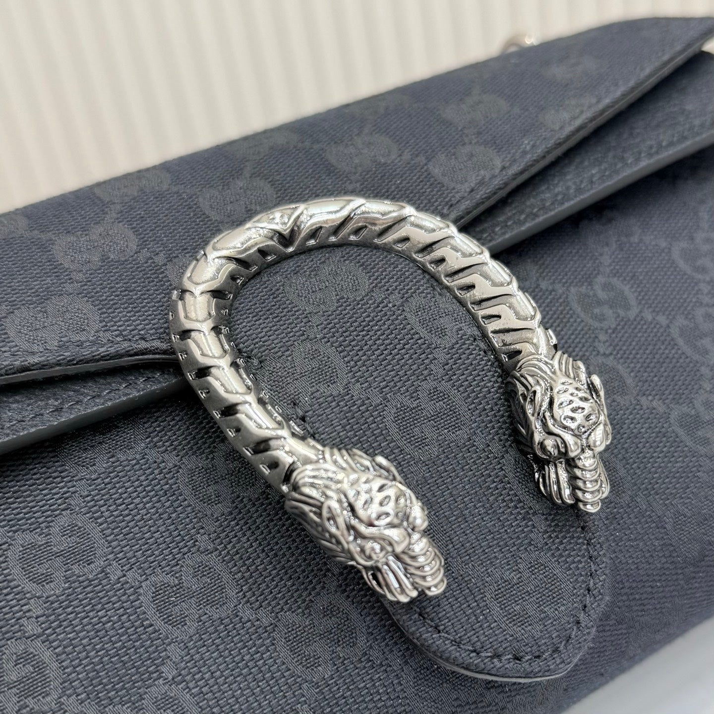 Gucci Dionysus GG Canvas Black Shoulder Bag 874735