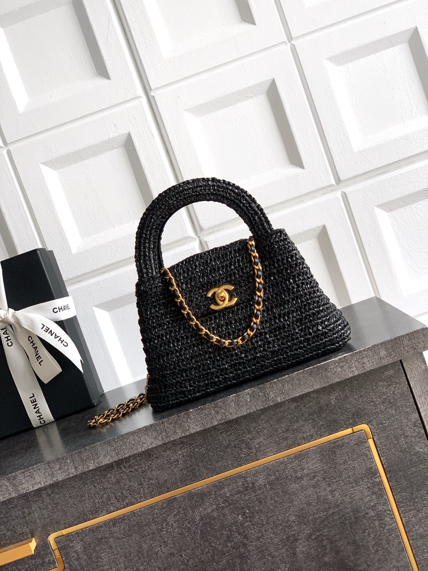 Chanel 26C Kelly Chain Bag Black AS4416