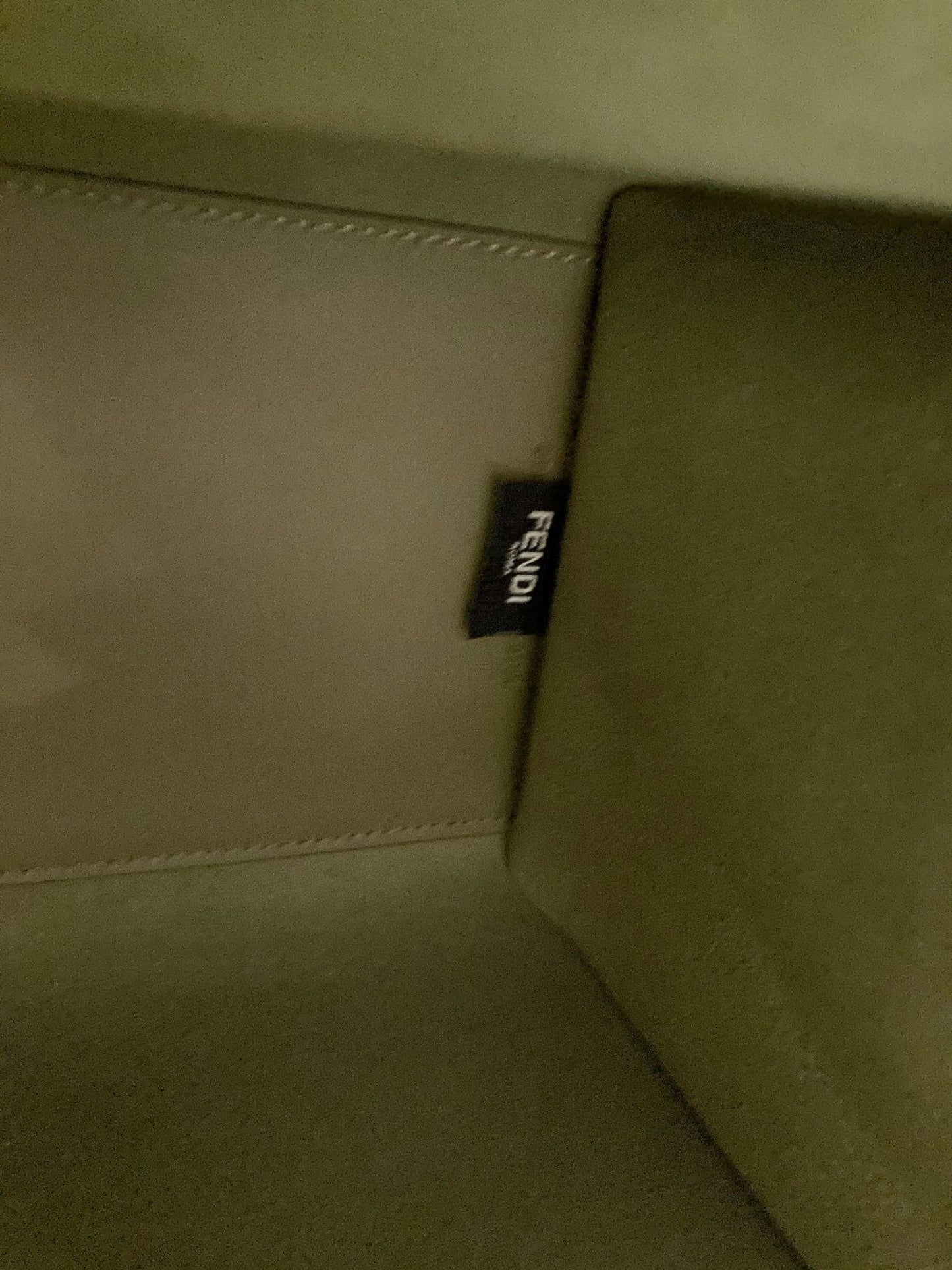 black  fendi LOGO tag