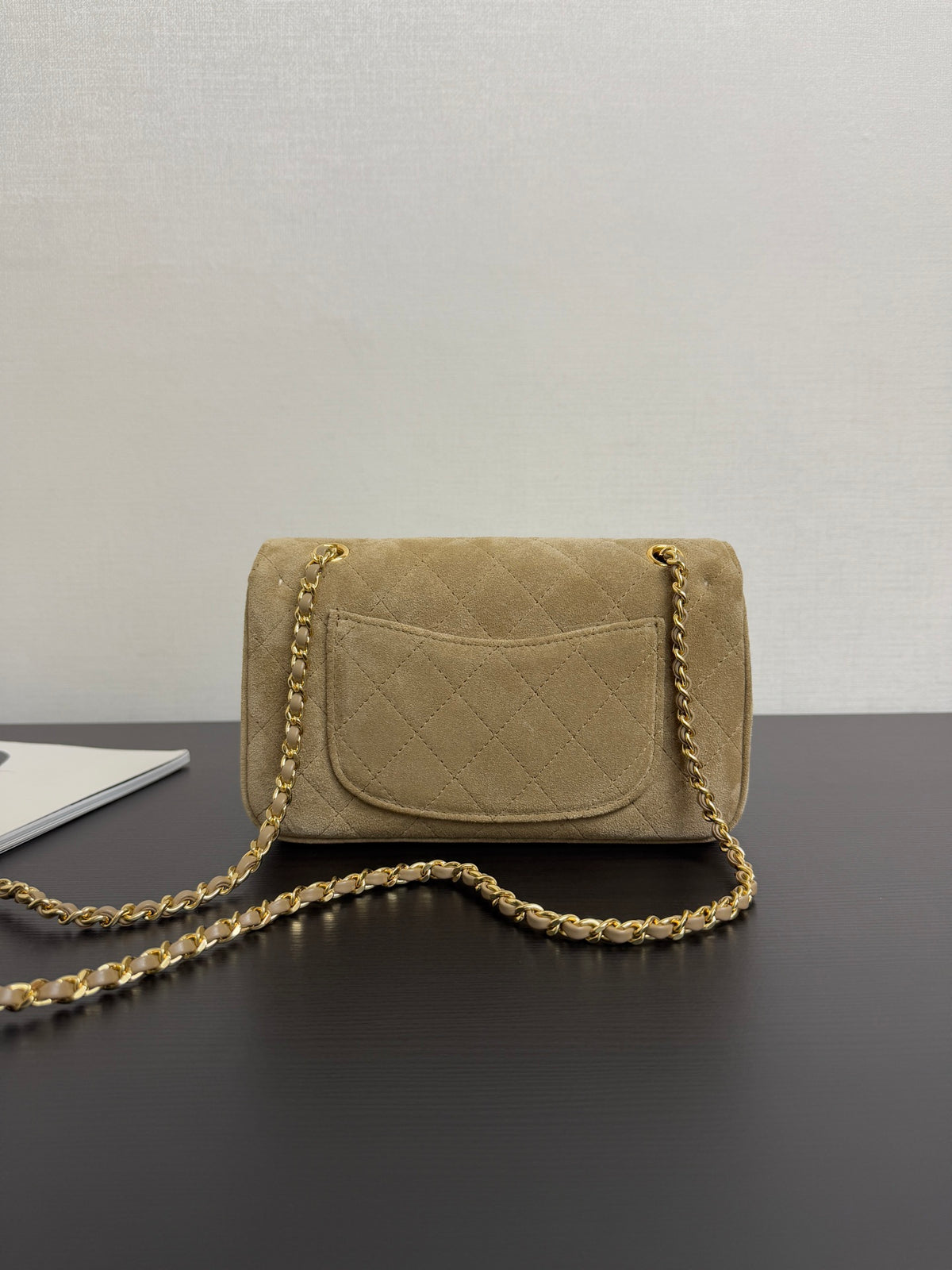 Chanel Maxi Mini Flap Bag Brown Gold Hardware AS6626