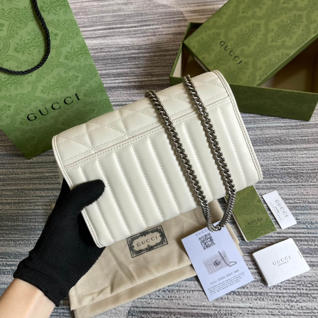 gc 474575 marmont 20cm white free shipping shoulder bag cross body bags