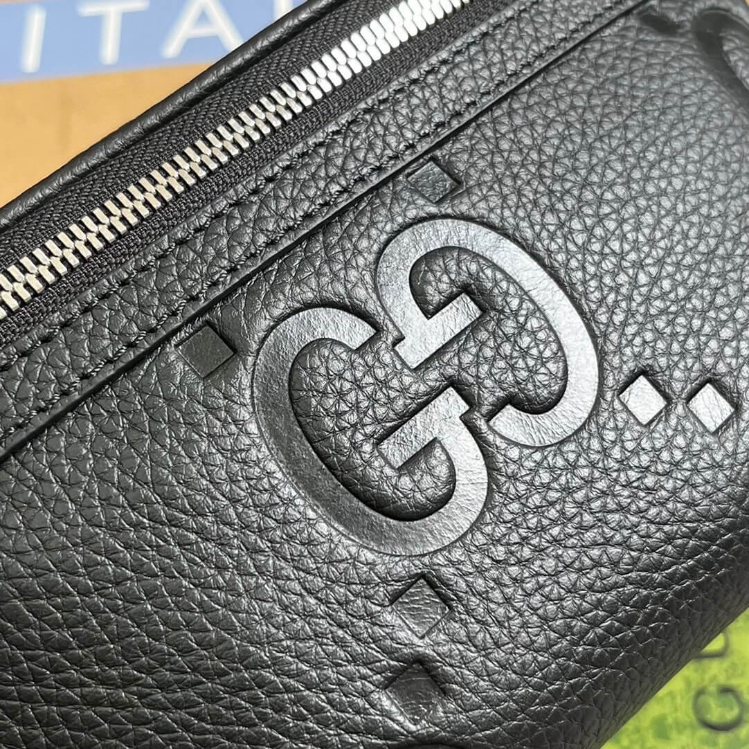 gc 658582 fanny pack 23cm black pressed g