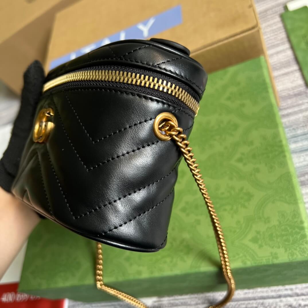 gc 699515 mini bucket bag 16cm black