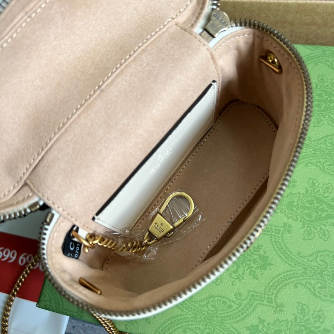 gc 699515 mini bucket bag 16cm white