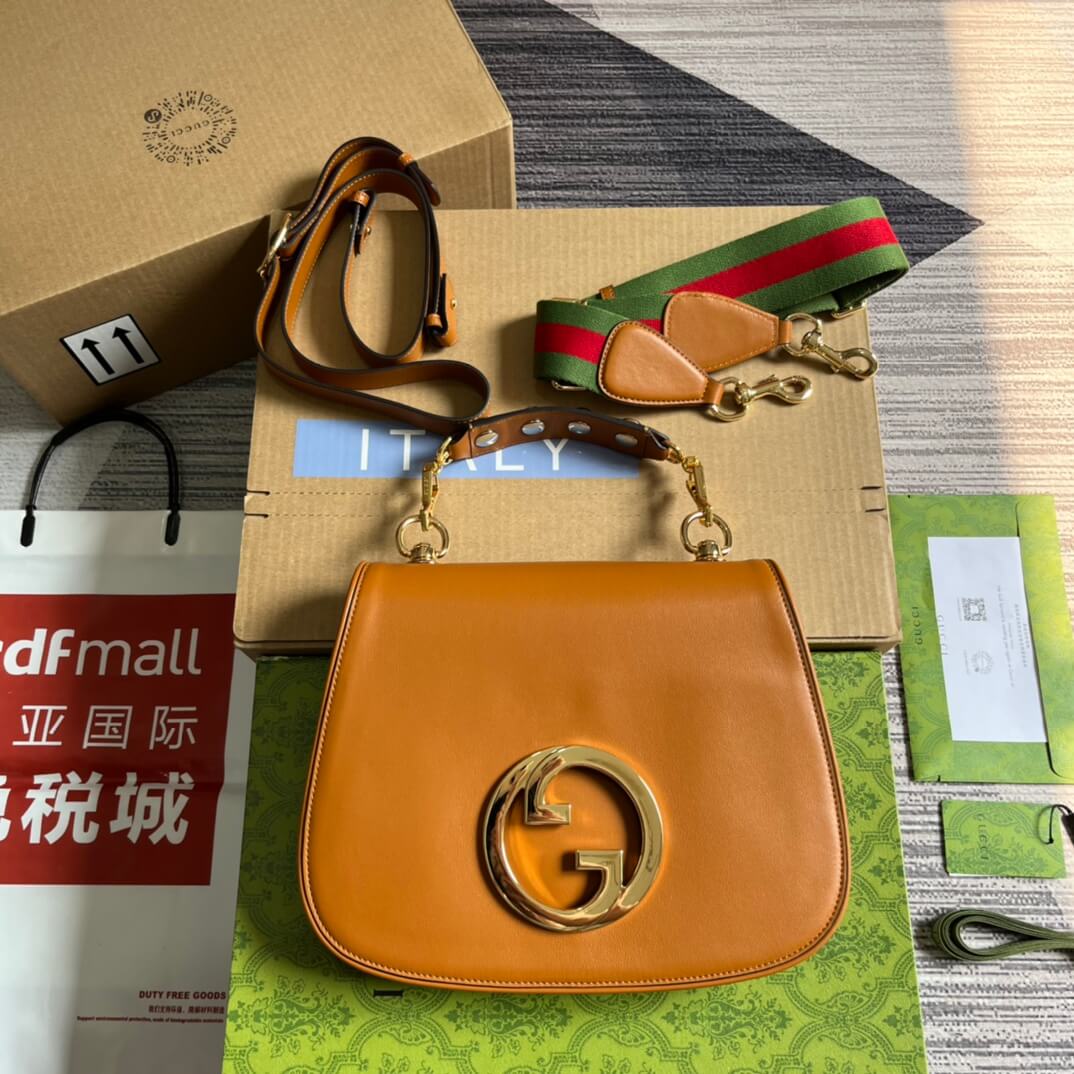 gc 721172 blondie handbag 29cm brown