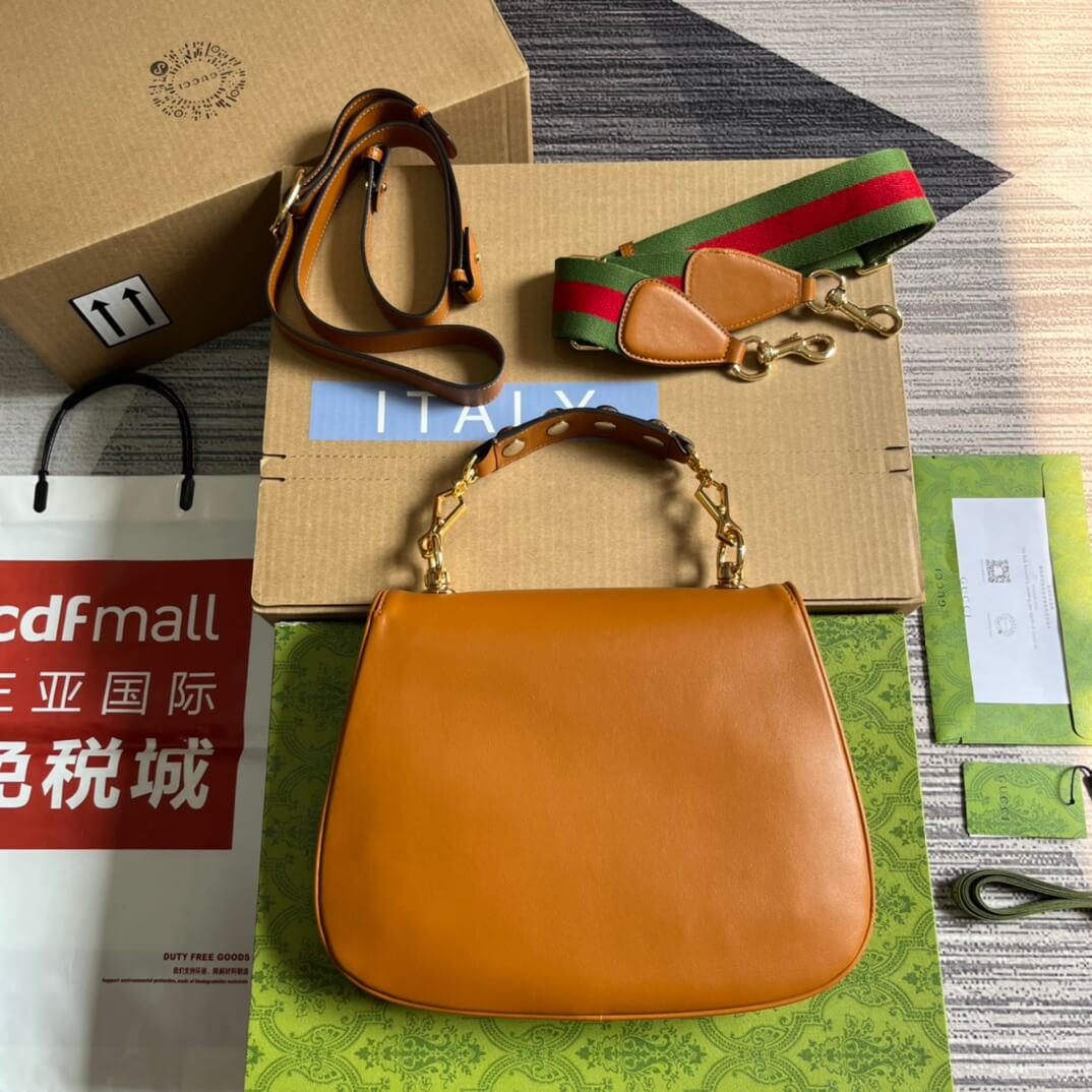 gc 721172 blondie handbag 29cm brown