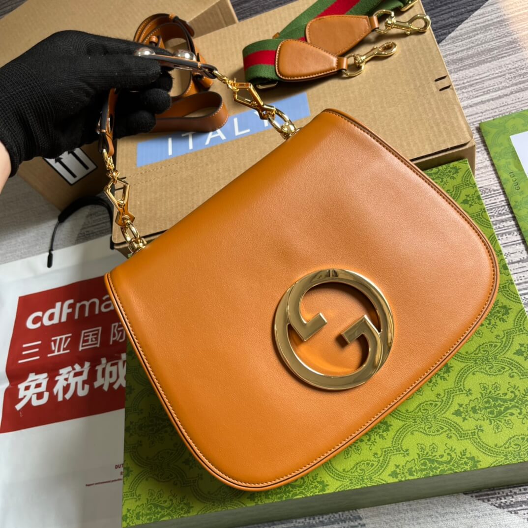 gc 721172 blondie handbag 29cm brown