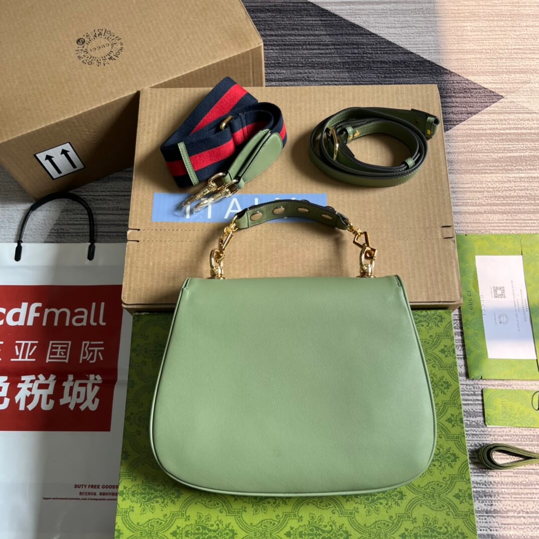 gc 721172 blondie handbag 29cm green