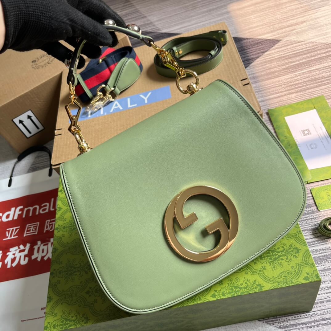 gc 721172 blondie handbag 29cm green