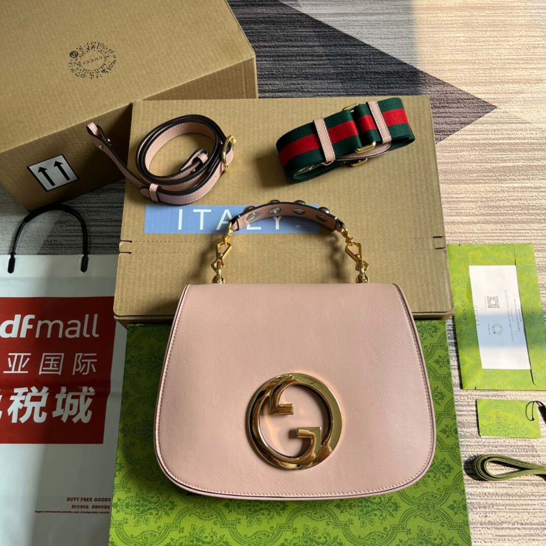 gc 721172 blondie handbag 29cm pink