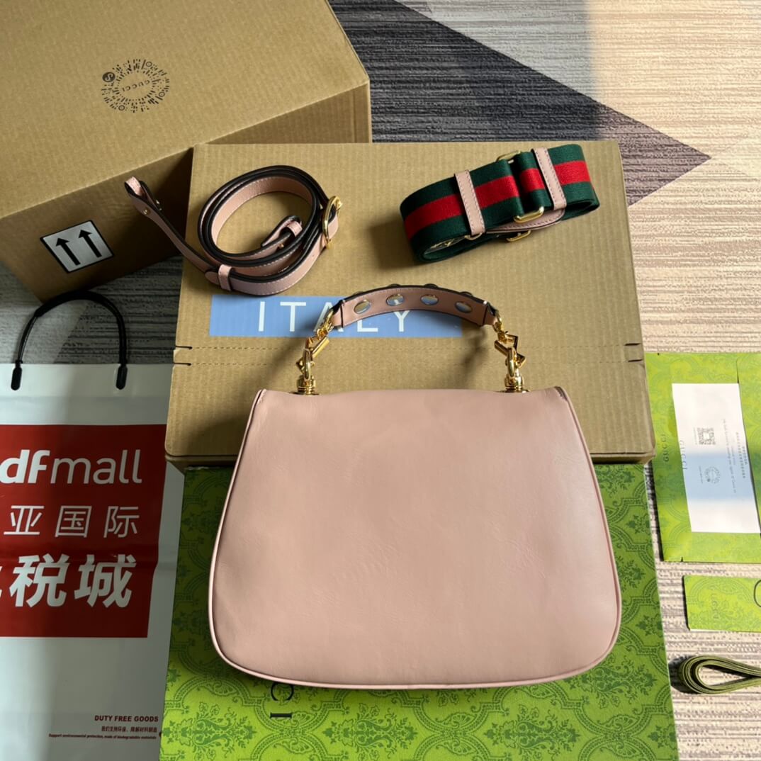 gc 721172 blondie handbag 29cm pink