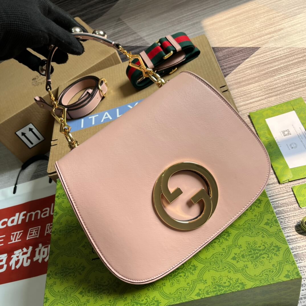 gc 721172 blondie handbag 29cm pink