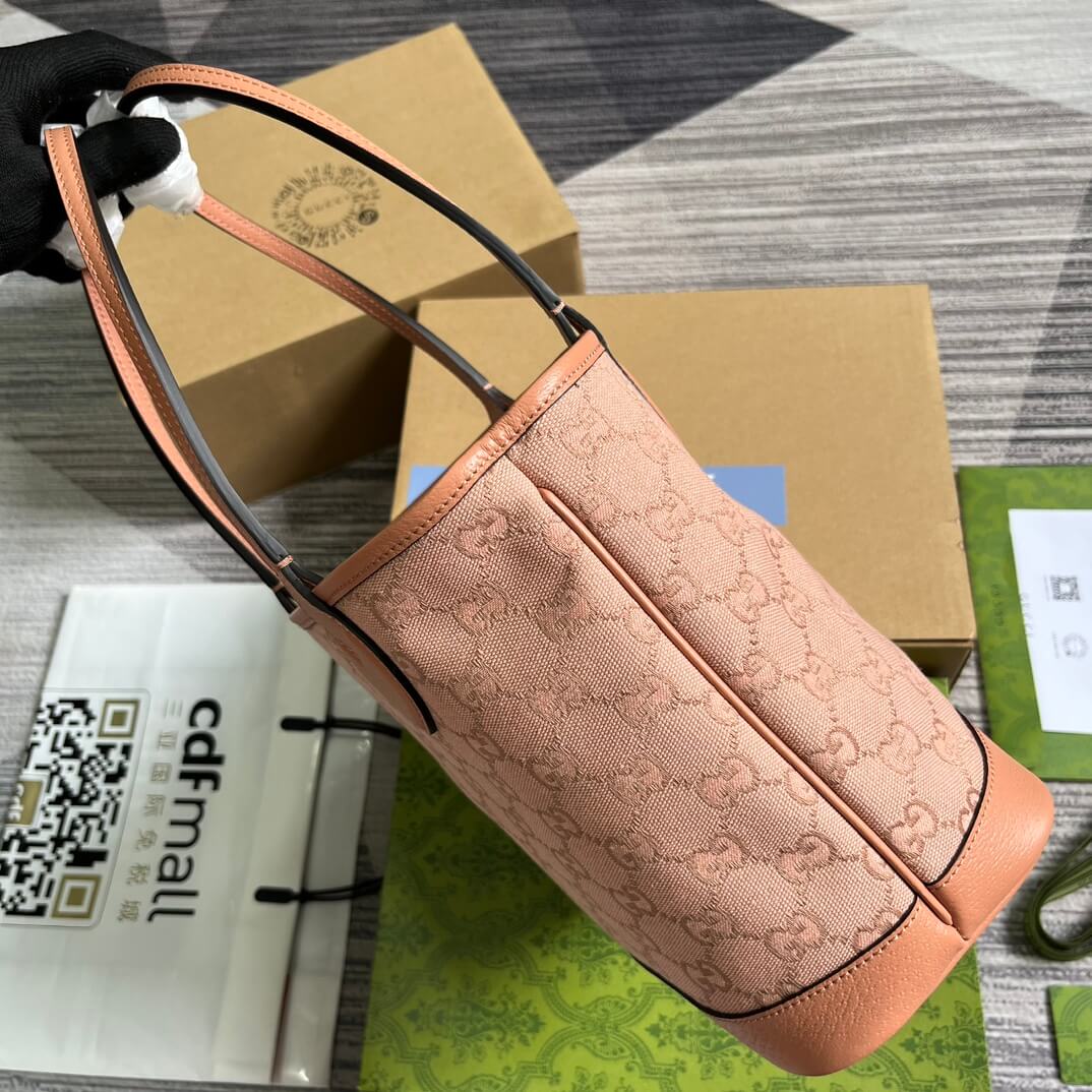 gc 742102 ophidia handbag 25cm pink skin free shipping