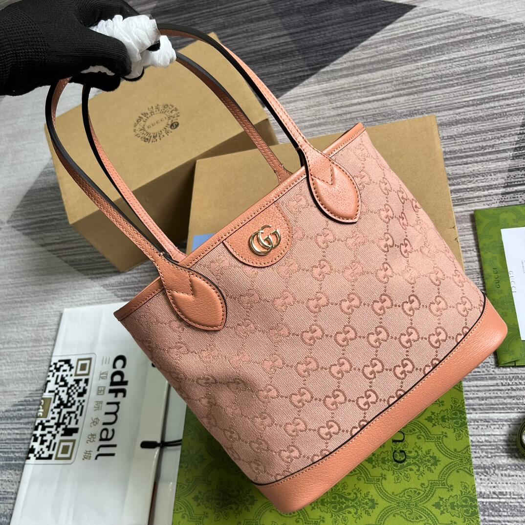 gc 742102 ophidia handbag 25cm pink skin free shipping
