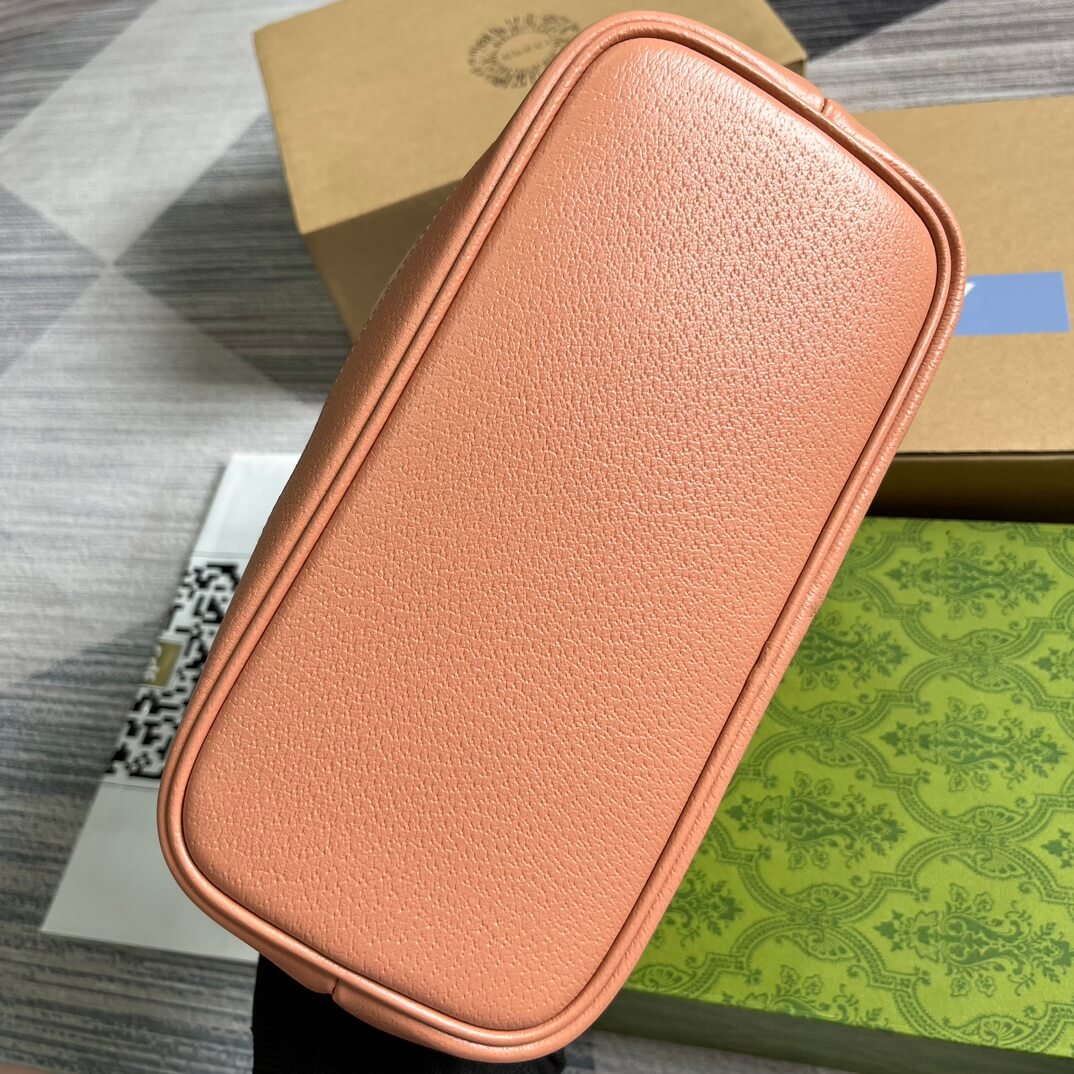 gc 742102 ophidia handbag 25cm pink skin free shipping
