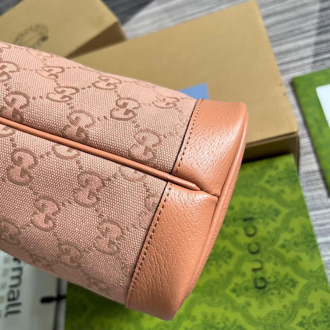 gc 742102 ophidia handbag 25cm pink skin free shipping