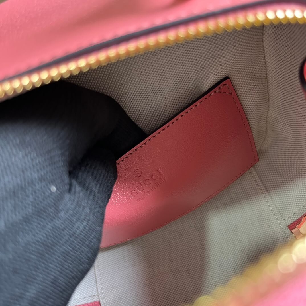 gc744434 blondie handbag 17cm rose pink leather free shipping