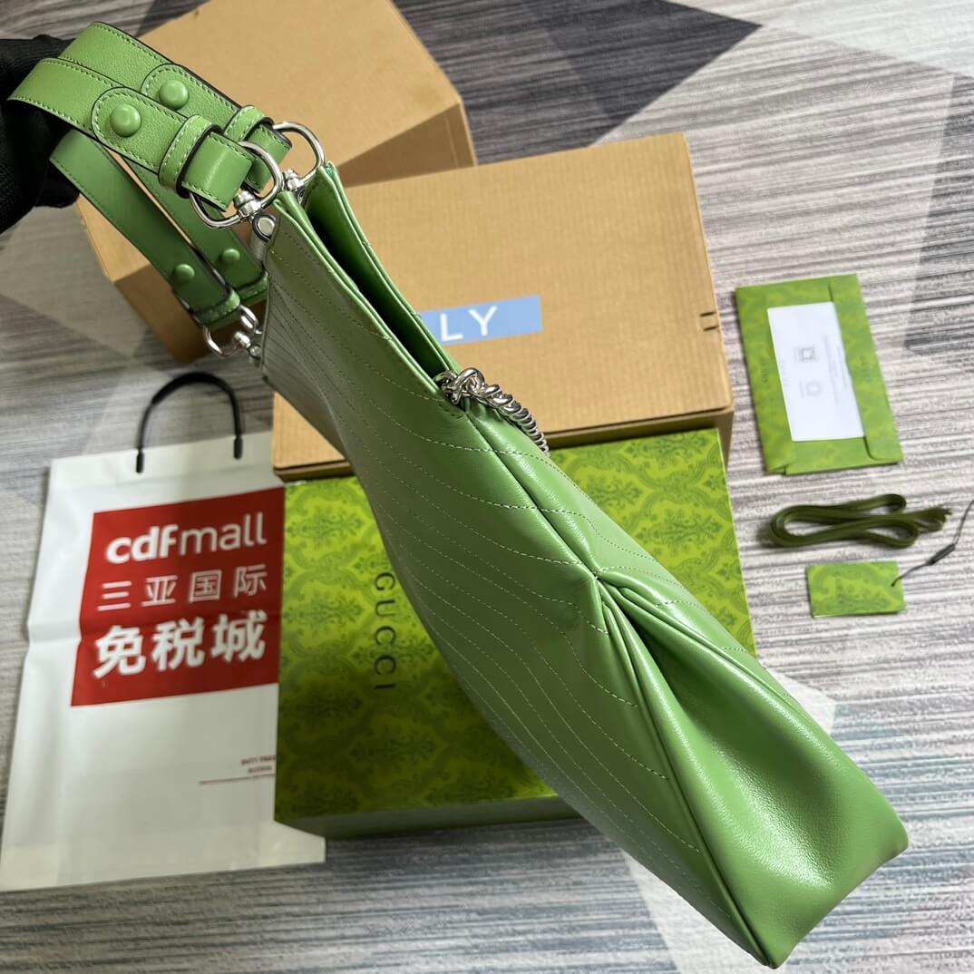 gc751516 blondie 34 5cm light green cowhide real leather