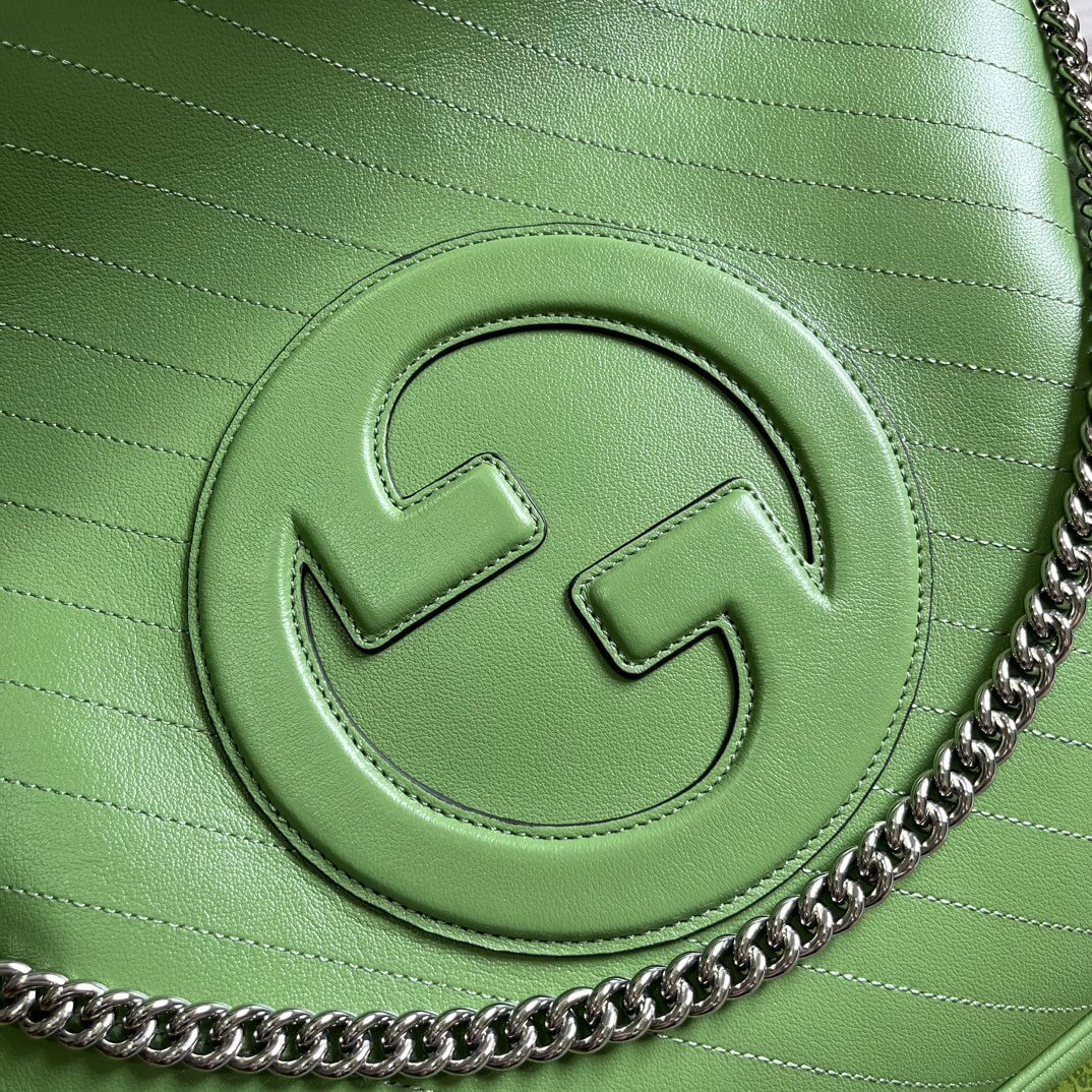 gc751516 blondie 34 5cm light green cowhide real leather