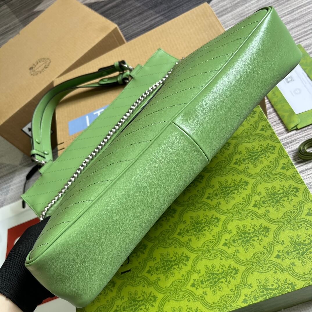 gc751516 blondie 34 5cm light green cowhide real leather