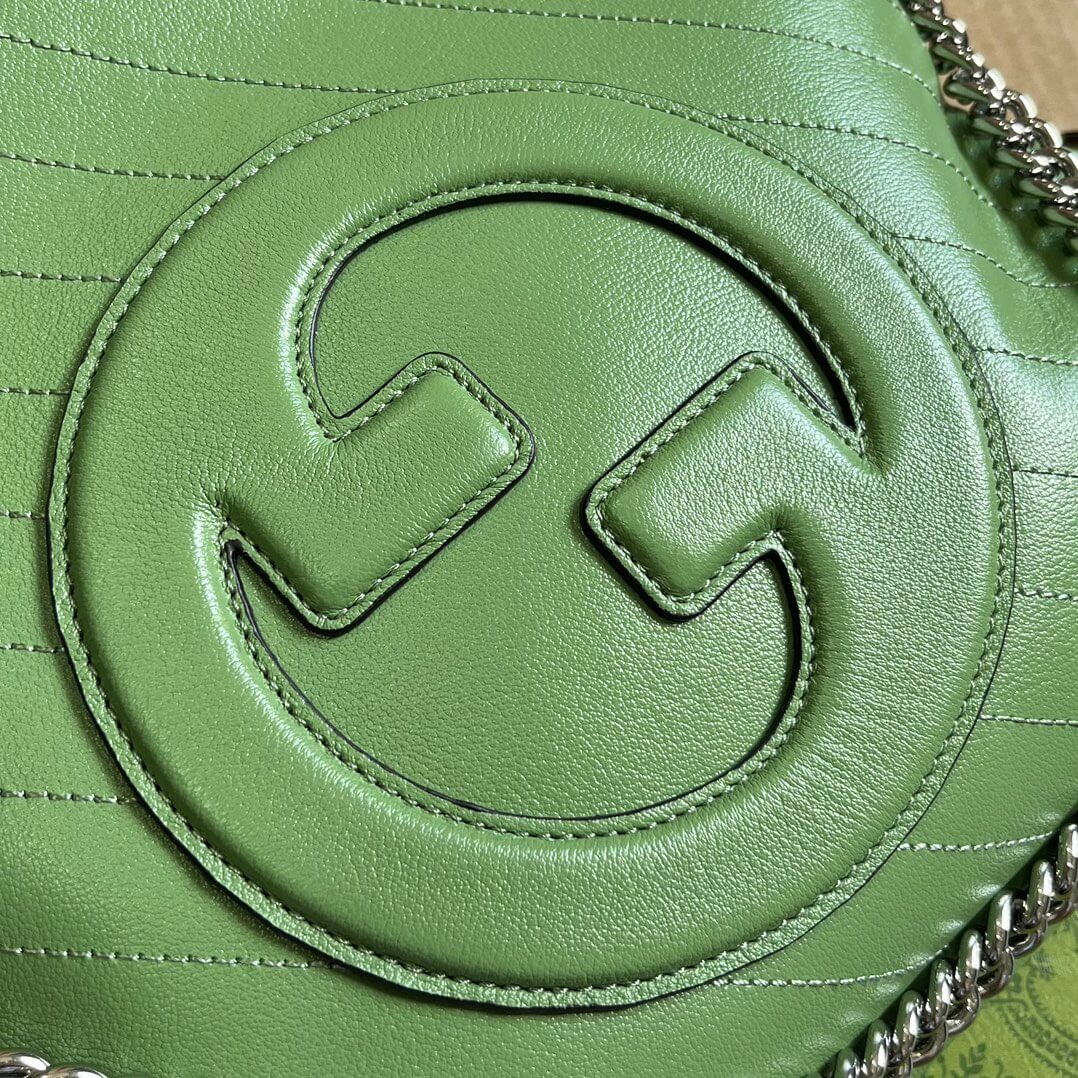 gc751518 blondie handbag 24cm light green leather free shipping