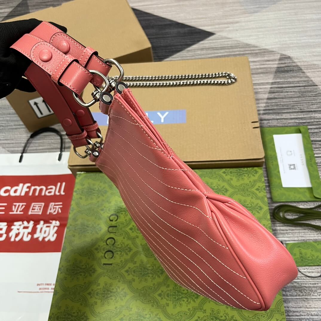 gc751518 blondie handbag 24cm rose pink leather free shipping