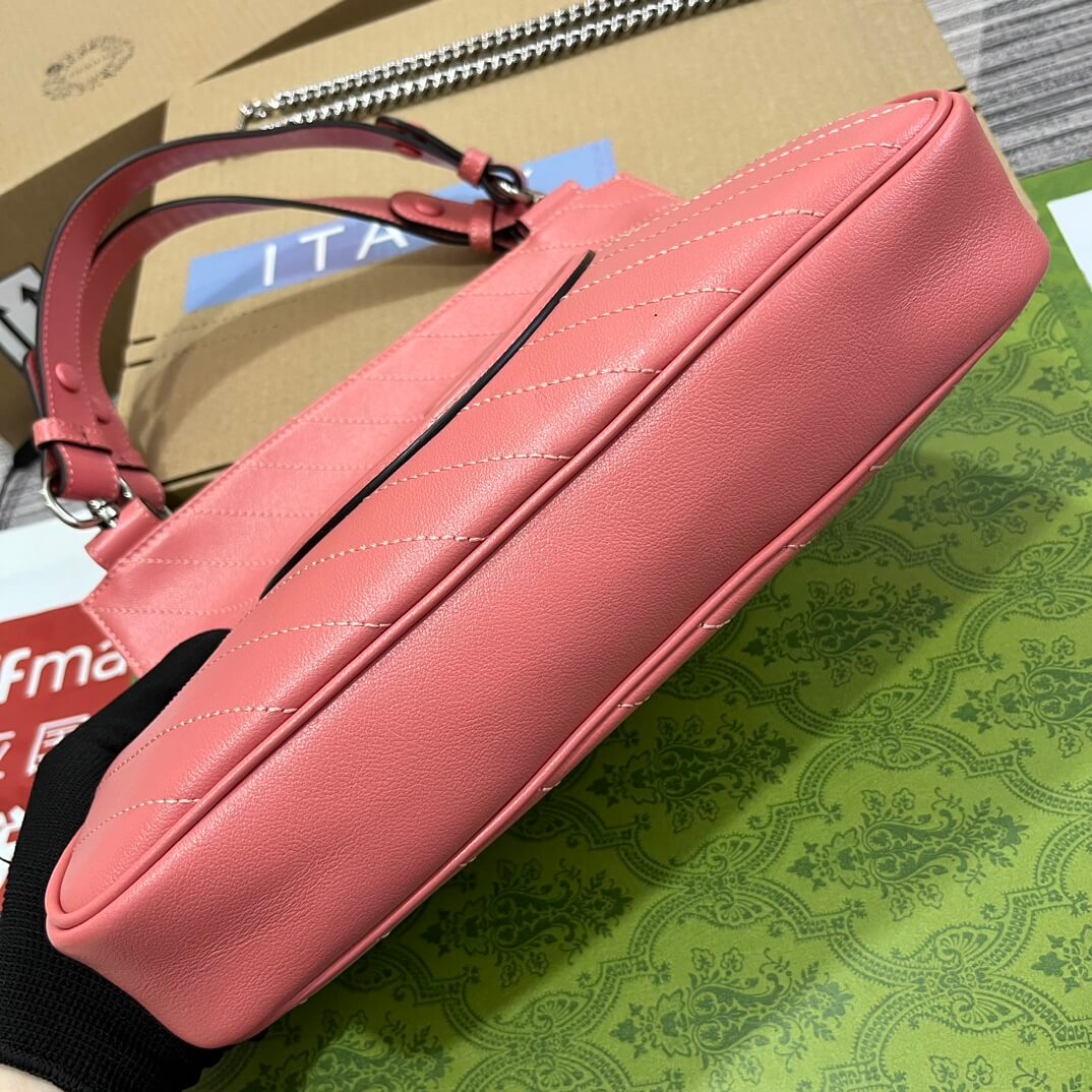 gc751518 blondie handbag 24cm rose pink leather free shipping