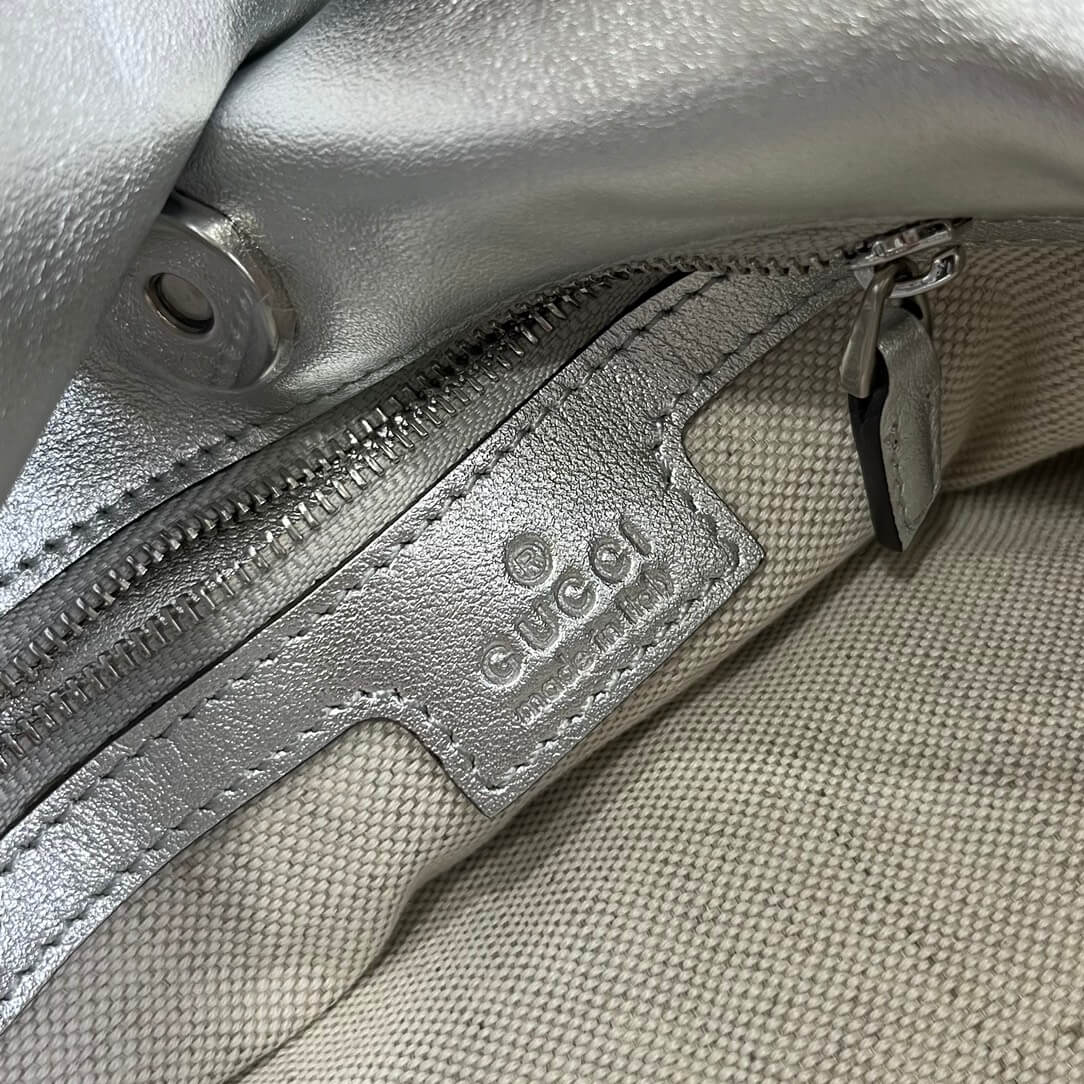 gc751518 blondie handbag 24cm silver leather free shipping
