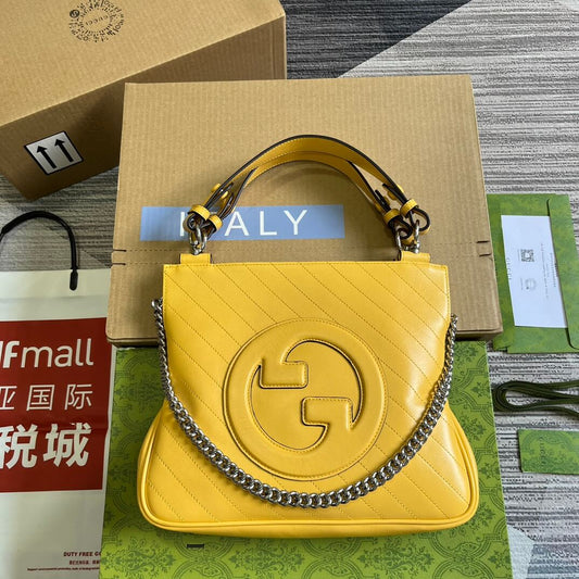gc751518 blondie handbag 24cm yellow free shipping