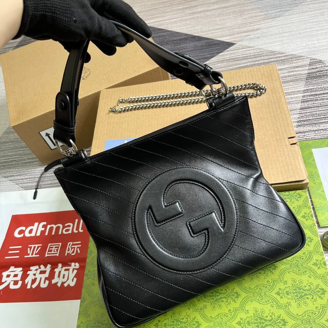 gc751518 blondie handbag 24cmblack leather free shipping