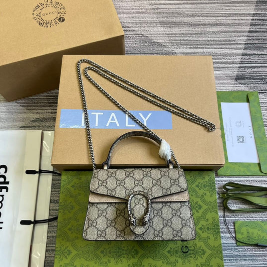 gc752029 dionysus handbag supreme 18cm khaki free shipping