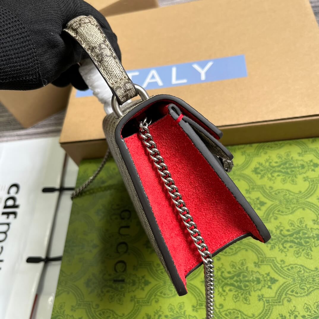gc752029 dionysus handbag supreme 18cm red pvcfree shipping