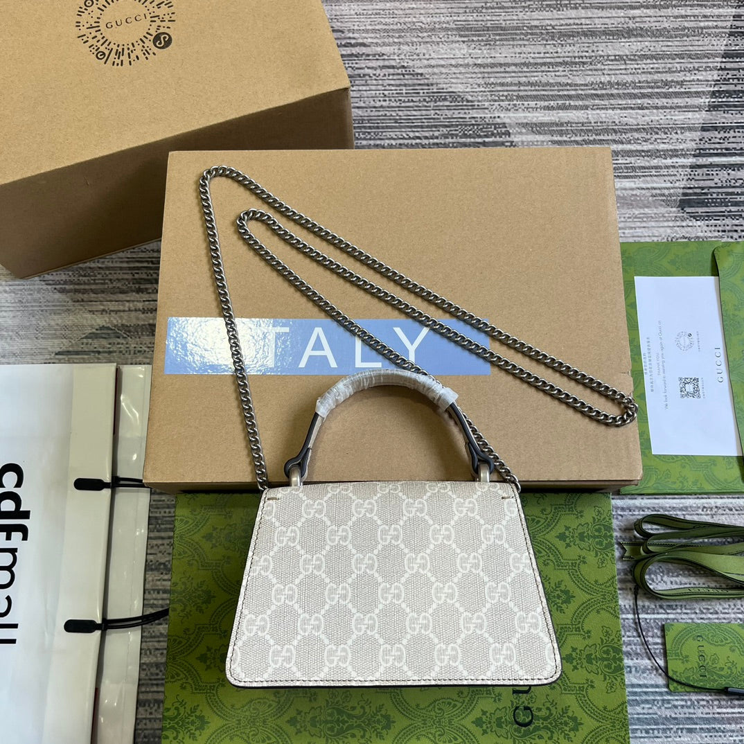 gc752029 dionysus handbag supreme 18cm white free shipping