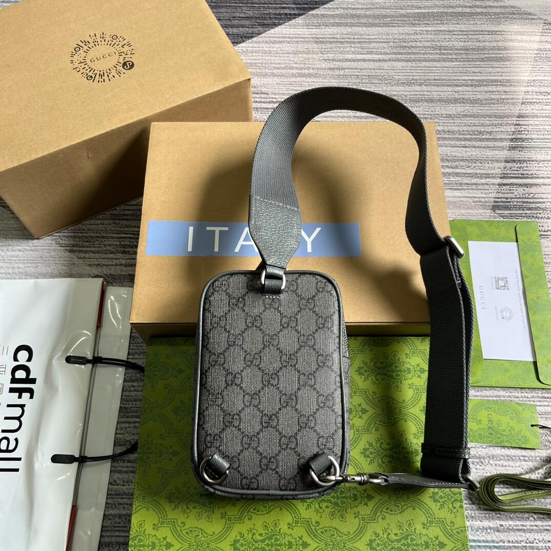 gc752565 supreme cross body bags 12cm grey pvc free shipping