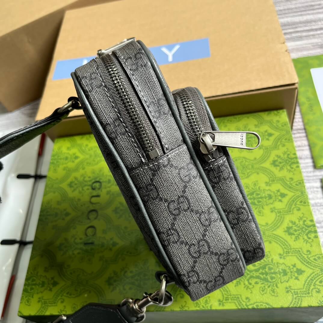 gc752565 supreme cross body bags 12cm grey pvc free shipping