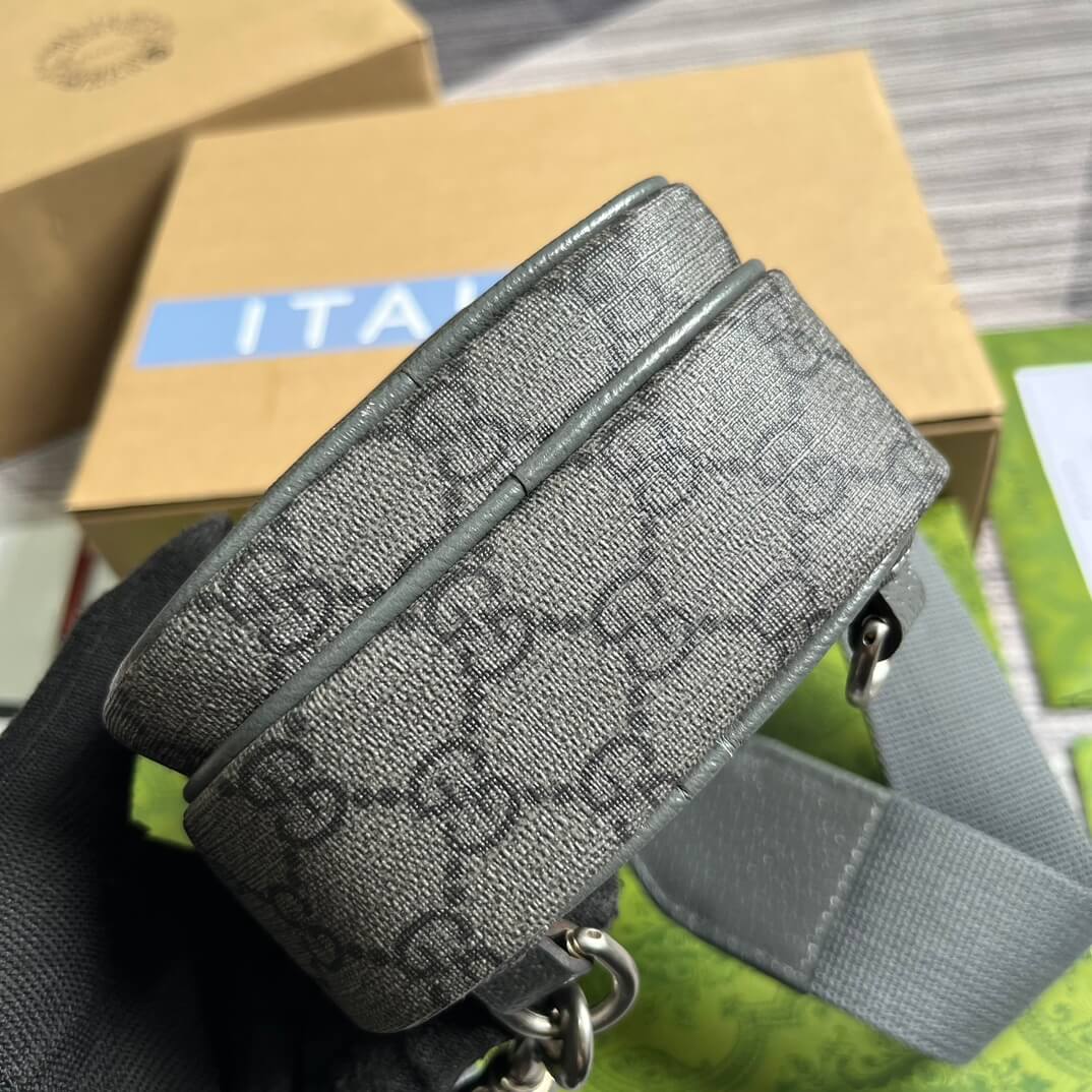 gc752565 supreme cross body bags 12cm grey pvc free shipping